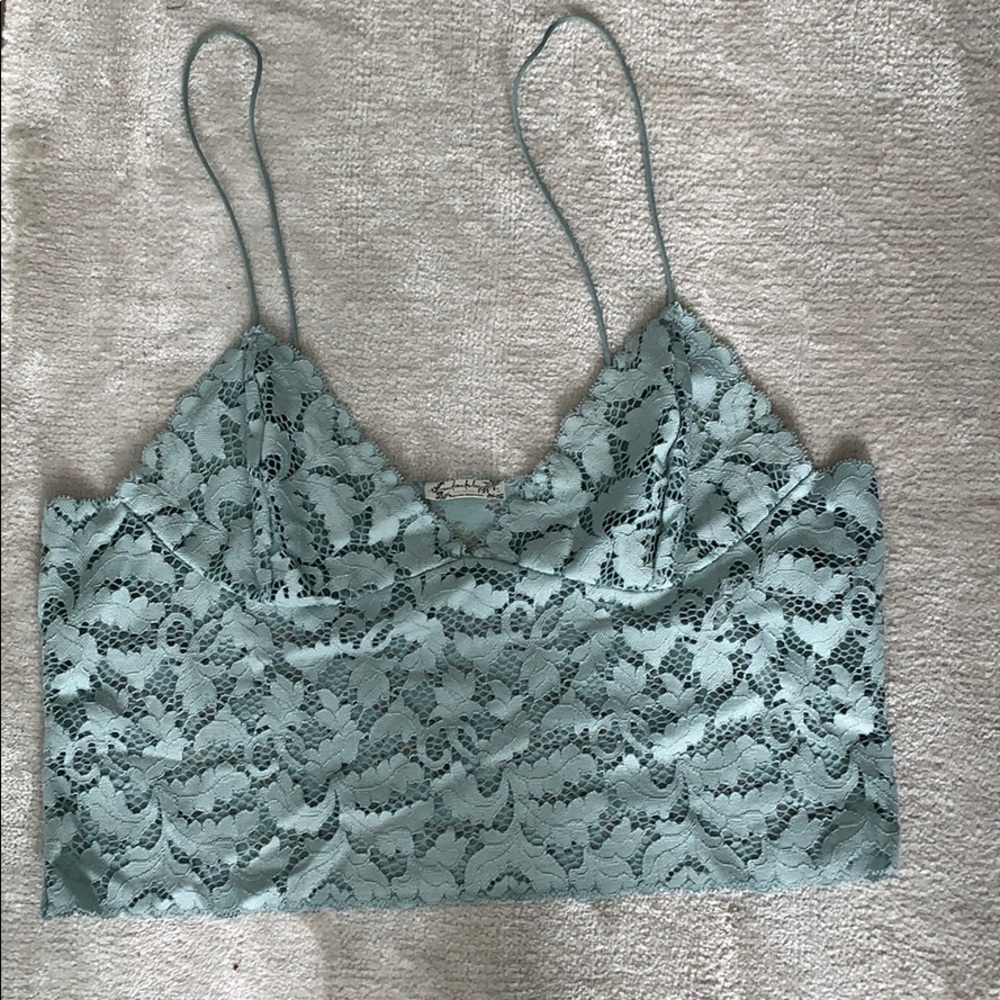 Free people teal bralette